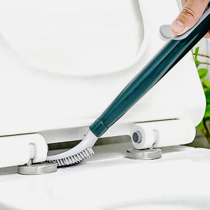 🚽Časovno omejen 50 % popust🧴Silikonska straniščna krtača s pritiskom za doziranje, 360° vsestransko čiščenje stranišč, nujno za gospodinjstvo