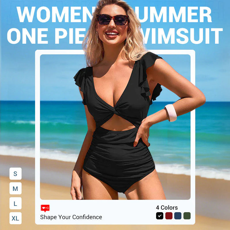 👙Sexy volánové jednodielne plavky