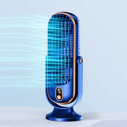 ❄️Stolový ventilátor｜5-úrovňové dotykové ovládanie, tichá prevádzka, dlhá výdrž batérie, ventilátor na pracovnú stanicu/nočník💨