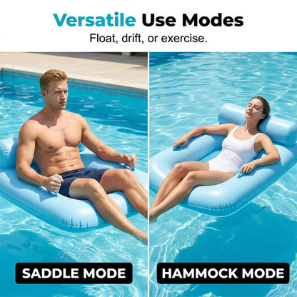 🏊‍♀️☁️Multifunkčná nafukovacia plávajúca posteľ, ergonomické ležadlo k bazénu, nevyhnutnosť na dovolenky a vodné aktivity