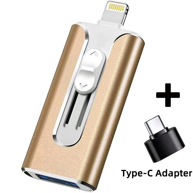 Časovo obmedzená zľava 50 %💽 Vysokorýchlostný USB kľúč 4 v 1 s kapacitou 128 GB | Univerzálny nástroj na rozšírenie úložiska pre telefóny a počítače📱💻