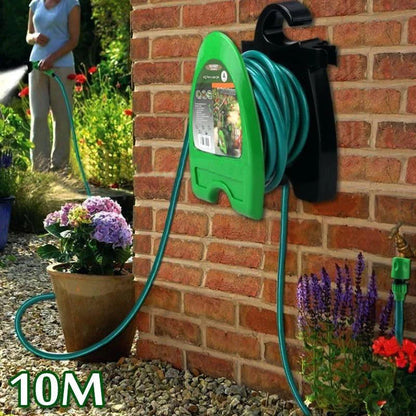 🌼10-metrový prenosný nástenný navijak na viacúčelovú hadicu, úložný priestor na záhradnú zavlažovaciu hadicu 🌿🚿