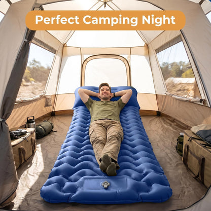 🏕️50 % zľava💤Vysoko kvalitná nafukovacia podložka do vonkajších stanov