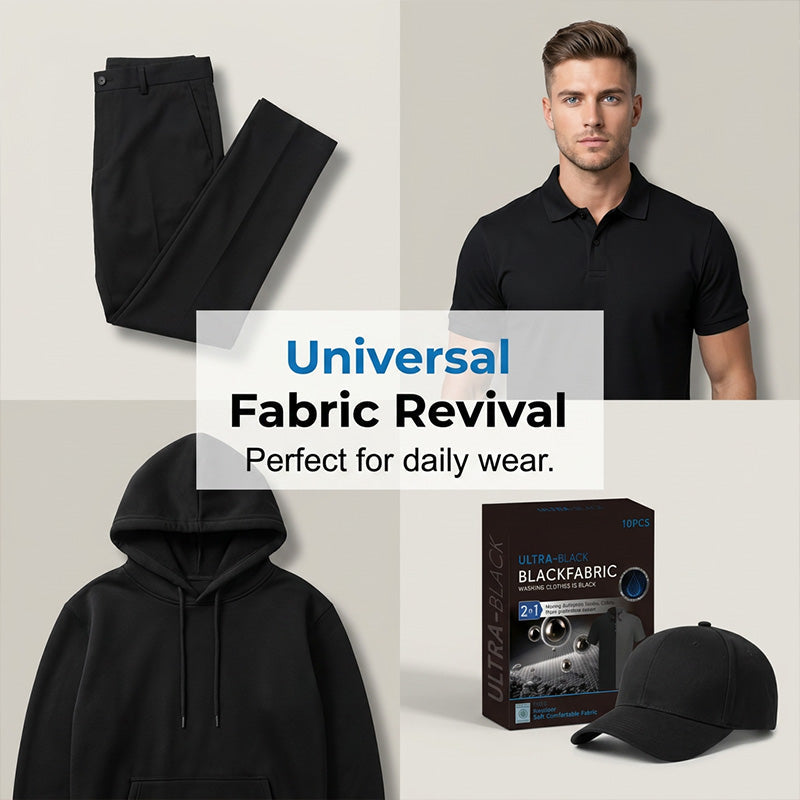🧺🖤Oživte čierne oblečenie úplne novou čiernou fóliou. Pranie v práčke obnovuje a fixuje farbu, čím eliminuje potrebu blednutia a bielenia.