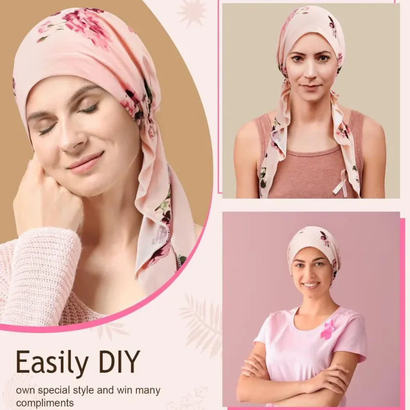 🔥Kúp 1 a získajte 1 zadarmo🔥 🌸Dámska kvetinová turbanová čelenka s vopred uviazaným uzlom