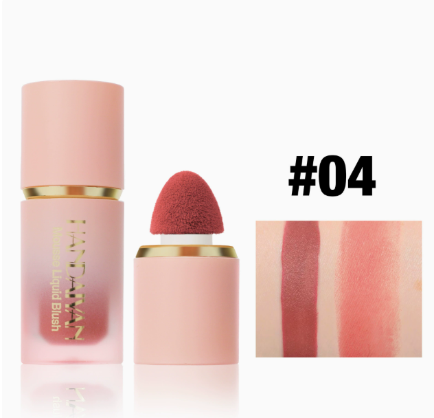 ☁️ Tekutá lícenka Mousse ｜ Niacínamid pre výživu pleti, ľahká a dobre drží po celý deň bez toho, aby sa zlepovala 🧽