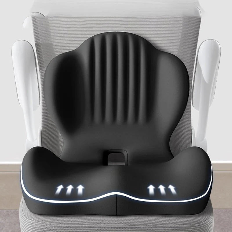 💺Jednodielny ergonomický sedací vankúš s bedrovou opierkou｜Priedušný sedací vankúš pre pohodlie chrbtice po dlhom sedení🚗