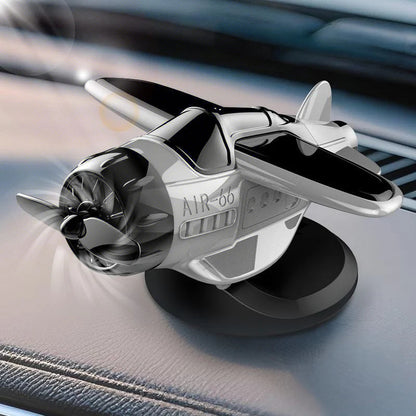 Časovo obmedzená zľava 🚗 Solárna dynamická dekorácia lietadla, automaticky sa otáčajúca dekorácia palubnej dosky auta 🛩️✨