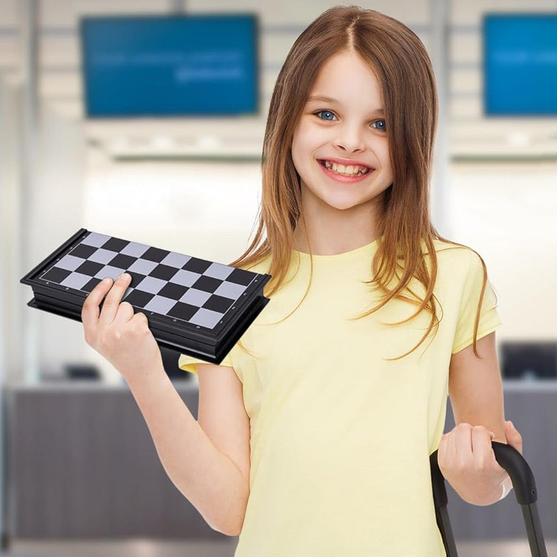 🧲Časno omejen 50 % popust♟️ Zložljiva magnetna šahovnica, prenosna šahovnica za zunanjo uporabo, preprečuje padec.