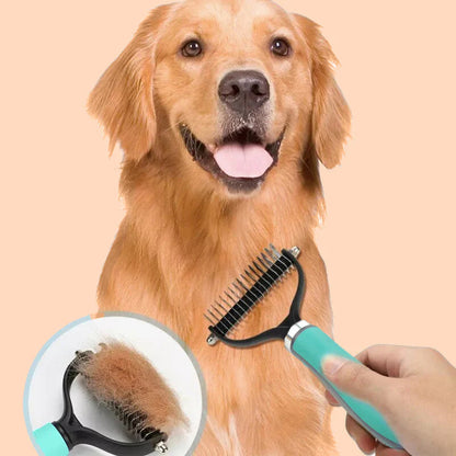 🐾Obojstranný hrebeň na odstraňovanie zvieracej srsti