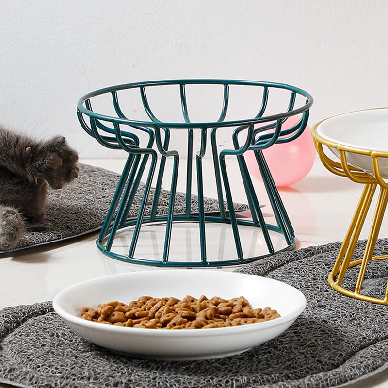 ✨🐾 Štýlová miska pre domáce zvieratá, vyrobená z potravinárskej keramiky, nevyhnutnosť pre majiteľov mačiek.