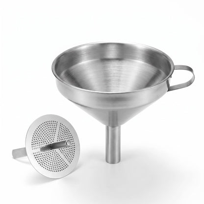 🔥Časovo obmedzená zľava 🫗Nerezový filtračný lievik｜s odnímateľnou filtračnou mriežkou, jednostupňová filtrácia
