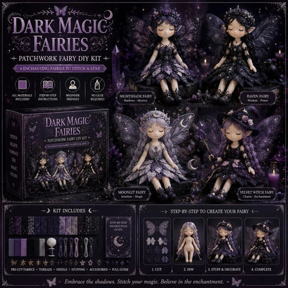 🧚Sada na šitie Fabric Fairy｜Kompletná sada materiálov pre začiatočníkov, taška na šitie bez lepidla🧵