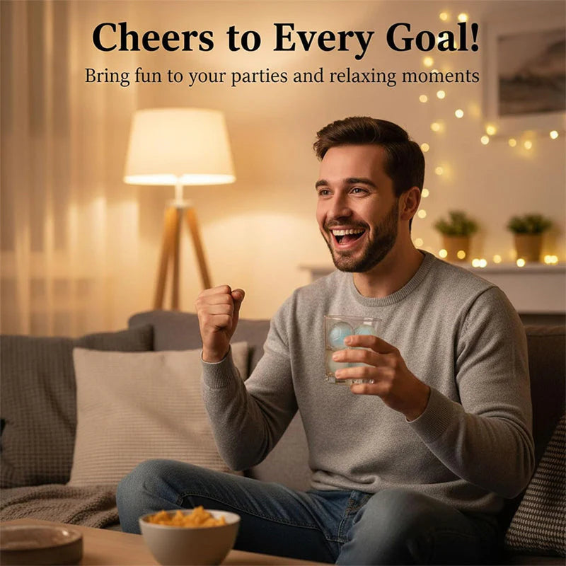 ⚽ Časovo obmedzená udalosť 🔥 Silikónová forma na ľad v tvare lopty – perfektné kocky ľadu do letných nápojov 🧊⚽✨