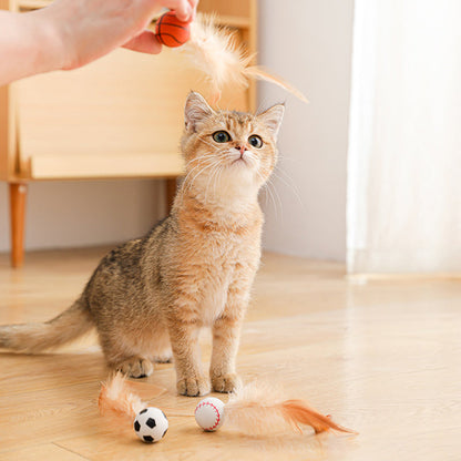 🐱Interaktívna loptička pre mačky s pružinou