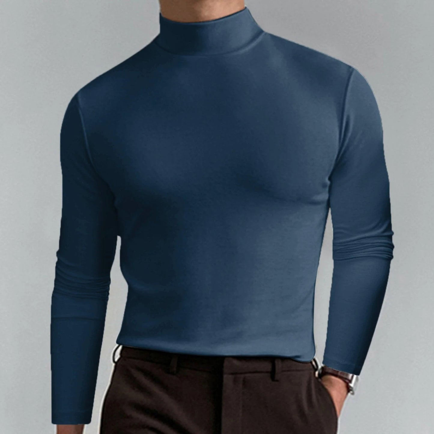 👕Tričko s vysokým golierom a dlhými rukávmi