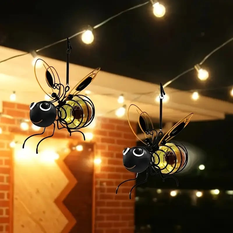 🐝Solárne závesné svetlo Bee｜Vonkajšie vodotesné automatické osvetlenie záhradného ambientného dekoratívneho svetla✨ Časovo obmedzená ponuka