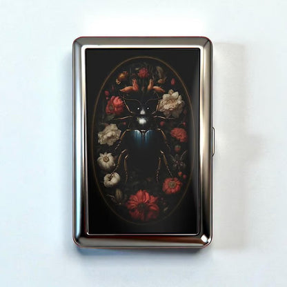 Retro Art‑Deco kovinski etui za kartice, RFID‑zaščita | VEYRA