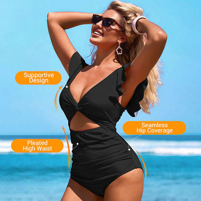 👙Sexy volánové jednodielne plavky