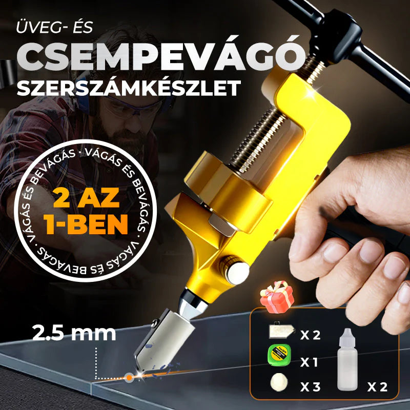 Časovo obmedzená ponuka 🛠 Nástroj na rezanie sklenených dlaždíc 2 v 1 | Súprava na manuálnu montáž 🪟