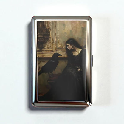 Retro Art‑Deco kovinski etui za kartice, RFID‑zaščita | VEYRA