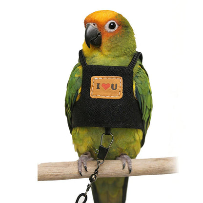 🐦Časno omejen 50 % popust💖 Zračni ptičji jopič z vezenim srčnim vzorcem, idealen za sprehod s ptico