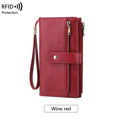 Dámska kožená peňaženka s RFID ochranou