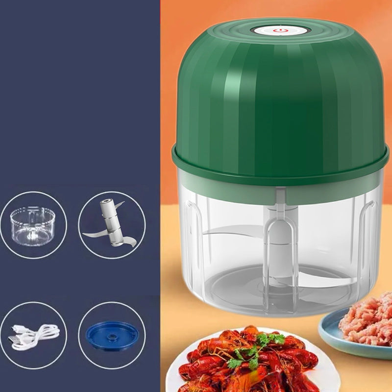 🧄Bezdrôtový mini elektrický sekáčik na cesnak｜Jednotlačidlový mlecí stroj na detskú výživu, úspora miesta v malých bytoch✨