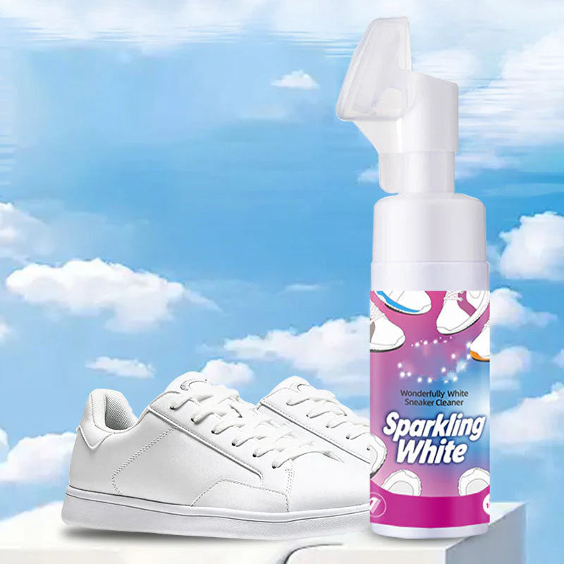 👟 Udržujte svoje biele topánky v lesku – Penový čistič topánok bez vody so zabudovanou kefkou – Platba pri doručení ✨🧼