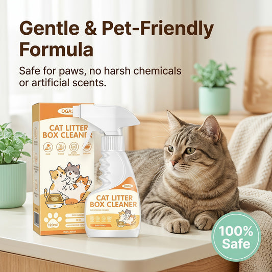 Časovo obmedzená 50% zľava 🐱 Čistič mačacej toalety | Jemné odstránenie zápachu, neublíži vašej mačke ✨🌿