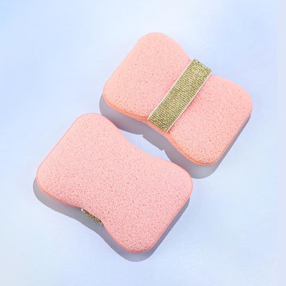 Časovo obmedzená ponuka 🧼 2v1 špongia do kúpeľa na uloženie mydla, vrecko na drhnutie s rýchlou penou a elastickým popruhom s včelieho plástu  🛁✨