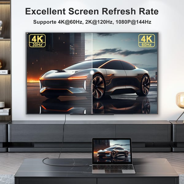 Časovo obmedzená 50% zľava 🔌Projekčný kábel USB-C na HDMI HD, 4K 60Hz, nevyhnutnosť pre kancelárske prezentácie 📺
