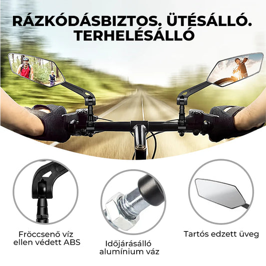 Časovo obmedzená zľava 🚴 Dvojica širokouhlých cyklistických spätných zrkadiel, nastaviteľných v rozsahu 360°, vodeodolných, na bicykle a skateboardy. 🛡️💨