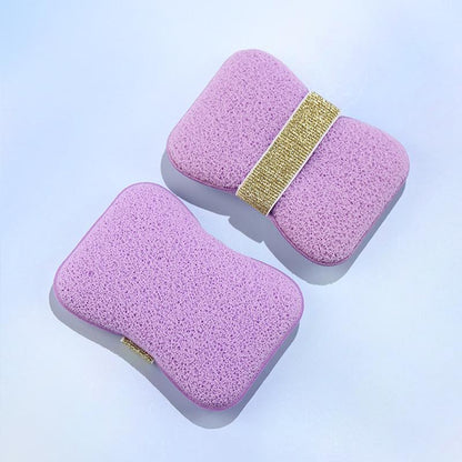 Časovo obmedzená ponuka 🧼 2v1 špongia do kúpeľa na uloženie mydla, vrecko na drhnutie s rýchlou penou a elastickým popruhom s včelieho plástu  🛁✨