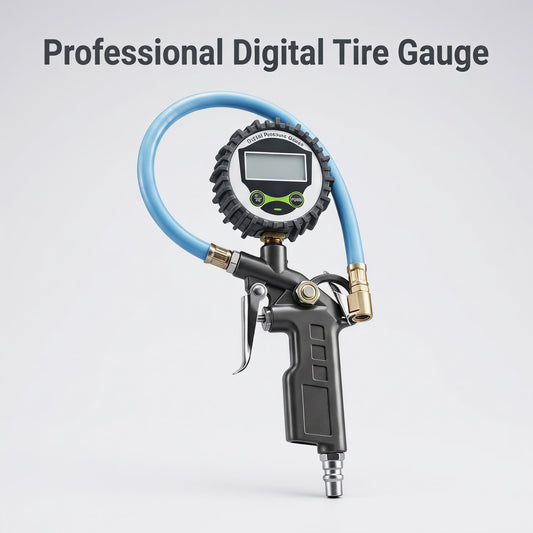 👨‍🔧🛠️ Časovo obmedzená ponuka 🔥 Digitálny manometer s predĺženou hadicou, mosadzný ventil, univerzálny vysoko presný nástroj na meranie tlaku pre osobné a nákladné autá