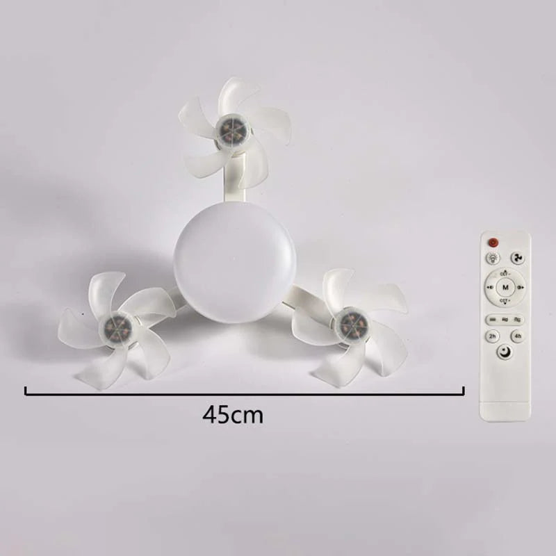 🪞Neviditeľné skladacie stropné svietidlo s ventilátorom｜Kombinácia svetla a ventilátora vyzerá skvele aj na nízkych stropoch✨