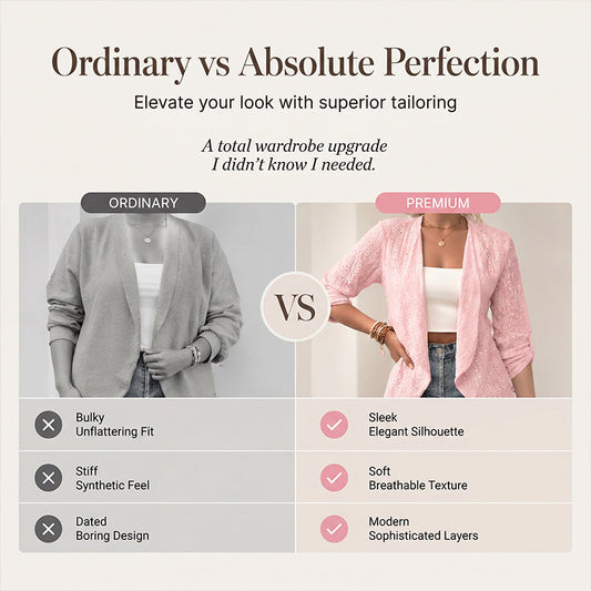 Časovo obmedzená zľava 50% 🌸 Letný prešívaný žakárový kardigan, ľahký, priedušný, klimatizovaný, slnečno-ochranný vrchný odev 🌿👗