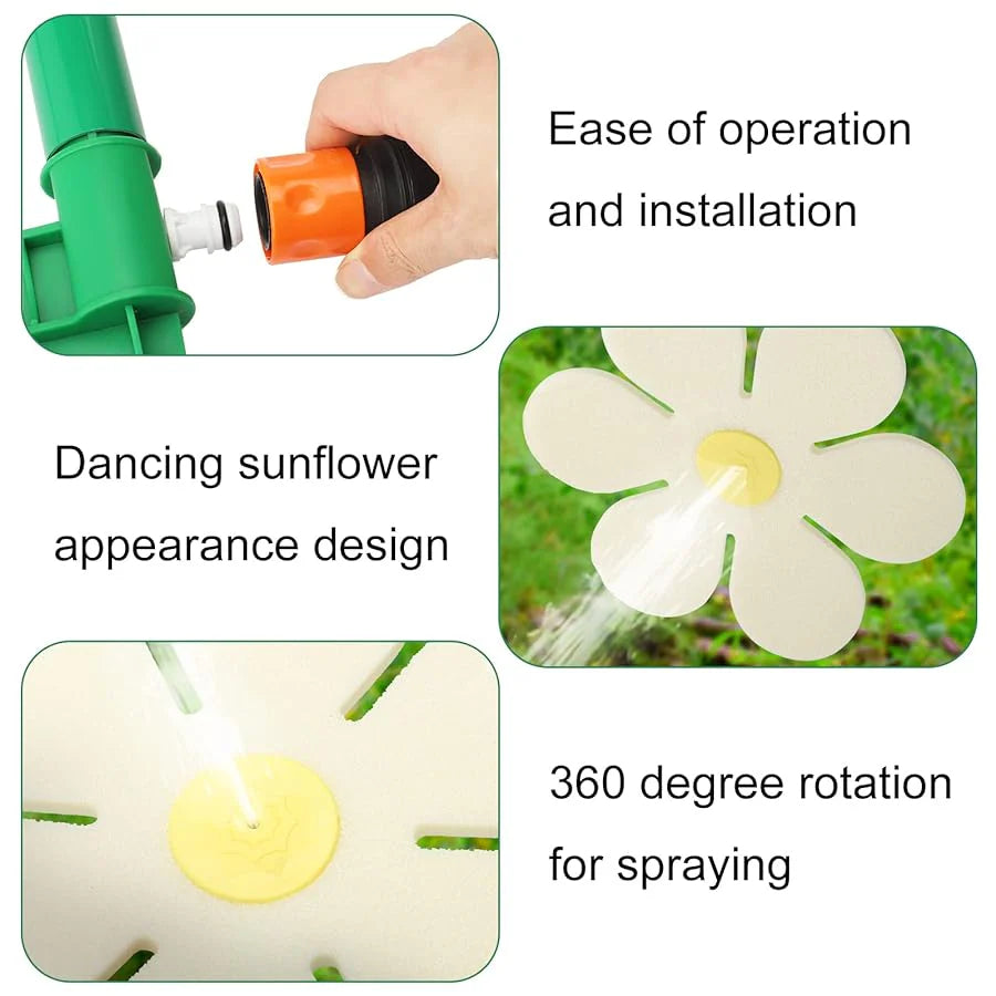 Časovo obmedzená zľava 50 % 💦 Rozkošný tancujúci zavlažovač so slnečnicami, automatické zavlažovacie zariadenie na 360° záhradu 🌼