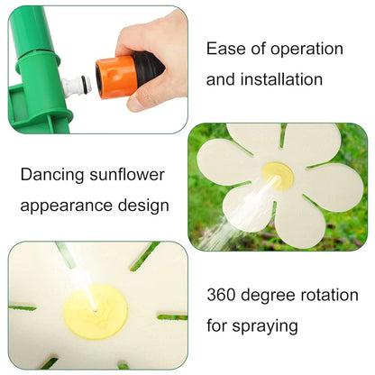 Časovo obmedzená zľava 50 % 💦 Rozkošný tancujúci zavlažovač so slnečnicami, automatické zavlažovacie zariadenie na 360° záhradu 🌼