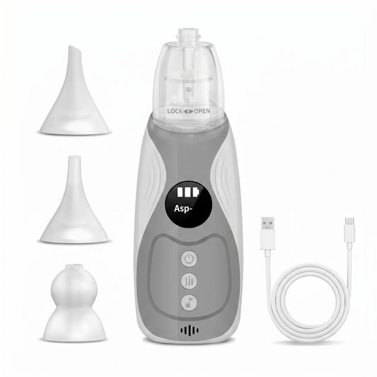 🧼💧Detská nosová odsávačka, silikónová sacia hlavica potravinárskej kvality, nabíjateľná, vhodná pre deti rôzneho veku