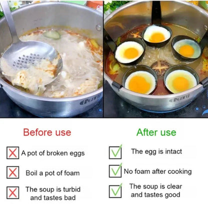 🍲Časno omejen 50 % popust🥚Parnik za jajca z obešenim robom, gospodinjski kuhalnik mehko kuhanih jajc s premazom proti prijemanju/majhna posoda