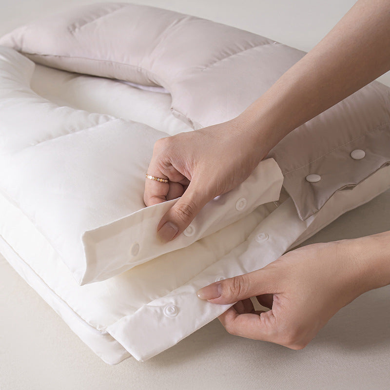 Časovo obmedzená zľava 🛌 Ergonomický vankúš na podporu krku s dvojitou mäkkou a pevnou zónou, vyrobený z čistej bavlny, antibakteriálny, odnímateľný a prateľný vankúš na podporu krku 💤🌙