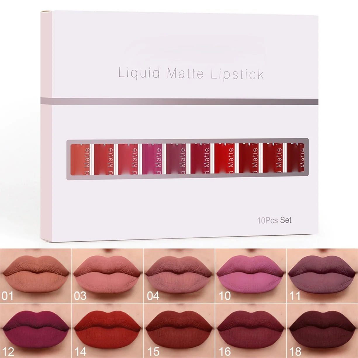 10-delni set matnih šmink | ZENO