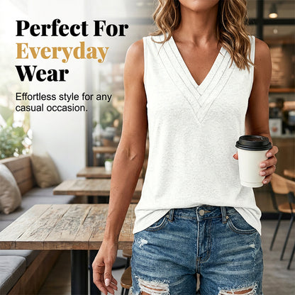 ✨👚 Tento vrstvený top s výstrihom do V je mäkký, odvádza vlhkosť, všestranný a štýlový, ideálny na každodenné nosenie