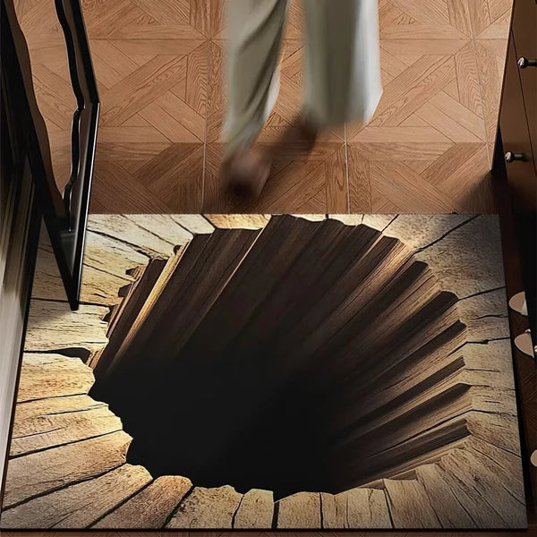 3D stereoskopická podlahová rohož z krištáľového zamatu