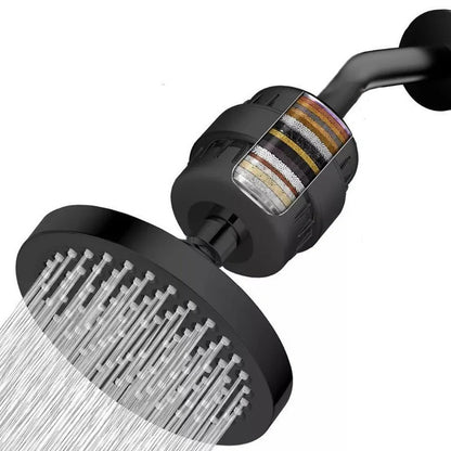 💧20-vrstvová sprchová hlavica s filtráciou vody｜5 nastavení prietoku vody pre zlepšenie tvrdej vody a starostlivosti o pokožku🚿