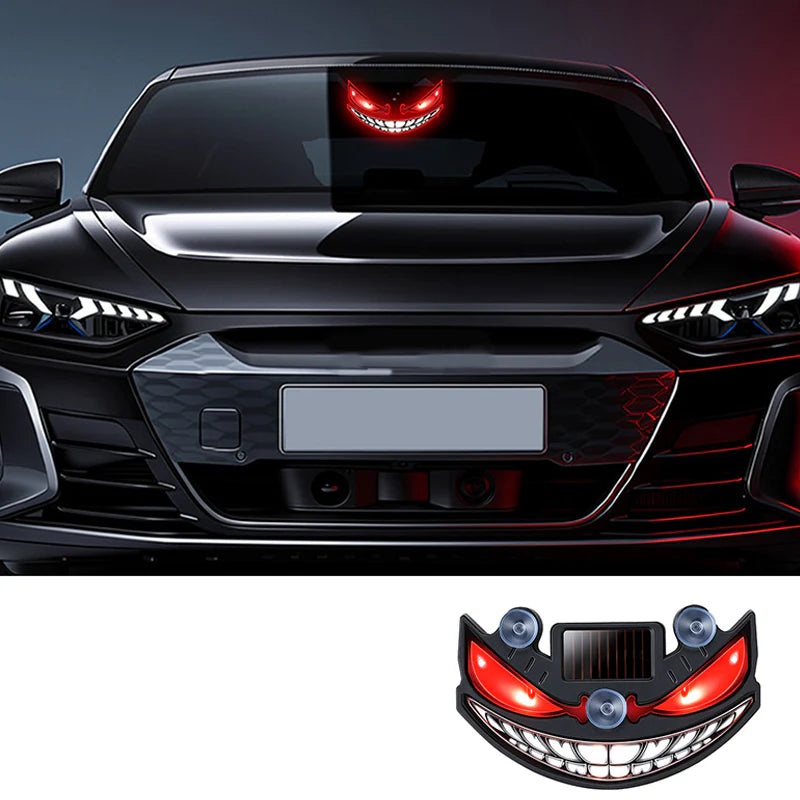 Časovno omejen 50 % popust 🌃 Opozorilna lučka Demon Eye na sončno energijo, občutljiva na vibracije, brezžična ambientalna lučka za avtomobile 👿