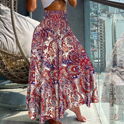 👗Dámska kvetinová sukňa s vysokým pásom