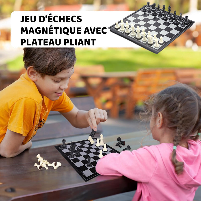 🧲Časno omejen 50 % popust♟️ Zložljiva magnetna šahovnica, prenosna šahovnica za zunanjo uporabo, preprečuje padec.