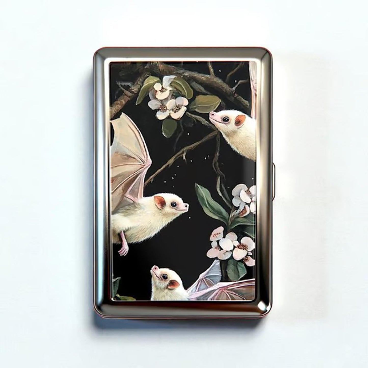 Retro Art‑Deco kovinski etui za kartice, RFID‑zaščita | VEYRA